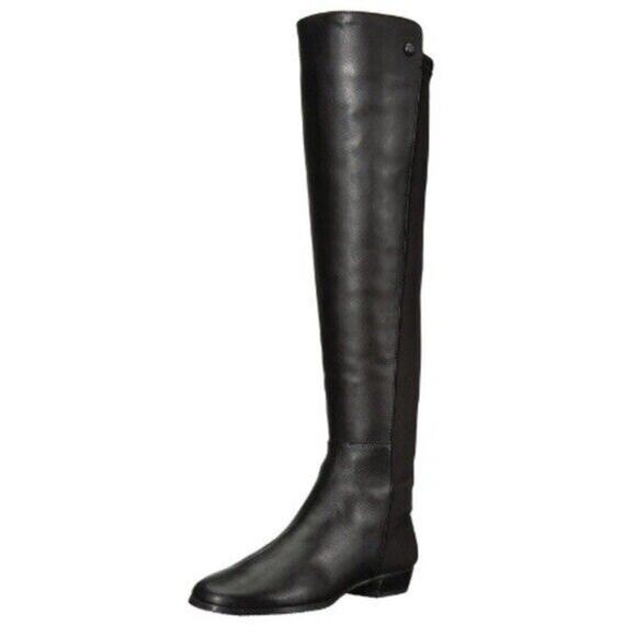 Vince Camuto NWOB Women's Karita Leather Over The Knee Riding Boot Black Size6 6 - Picture 1 of 10
